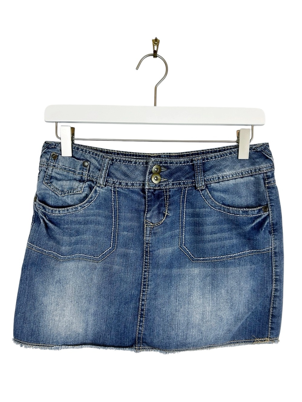 SO Blue Washed Denim Mini Skirt Size 3